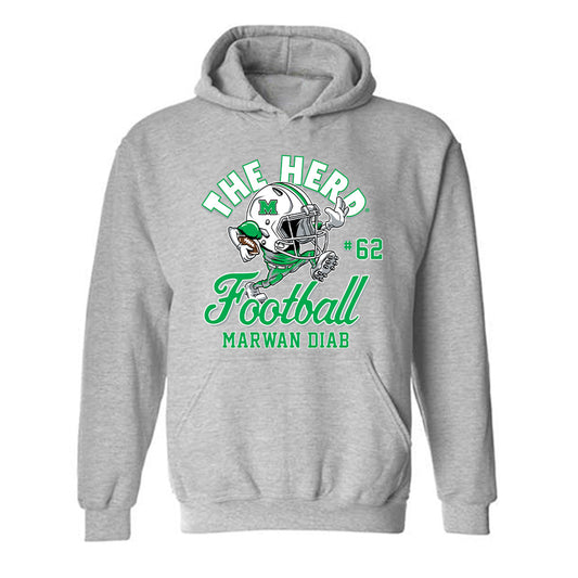 Marshall - NCAA Football : Marwan Diab - Hooded Sweatshirt-0