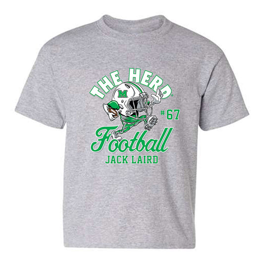 Marshall - NCAA Football : Jack Laird - Youth T-Shirt-0
