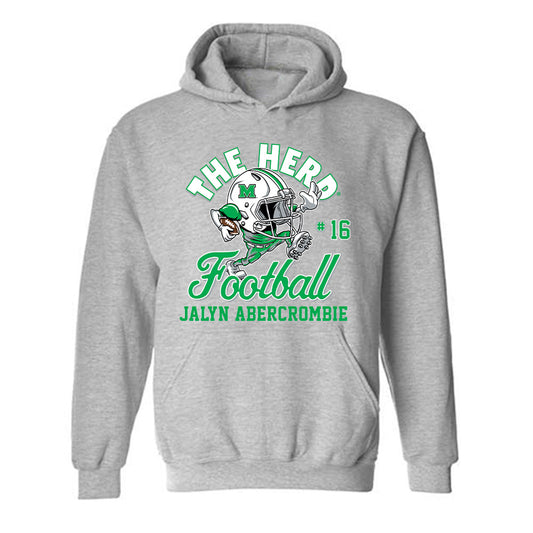Marshall - NCAA Football : Jalyn Abercrombie - Hooded Sweatshirt-0