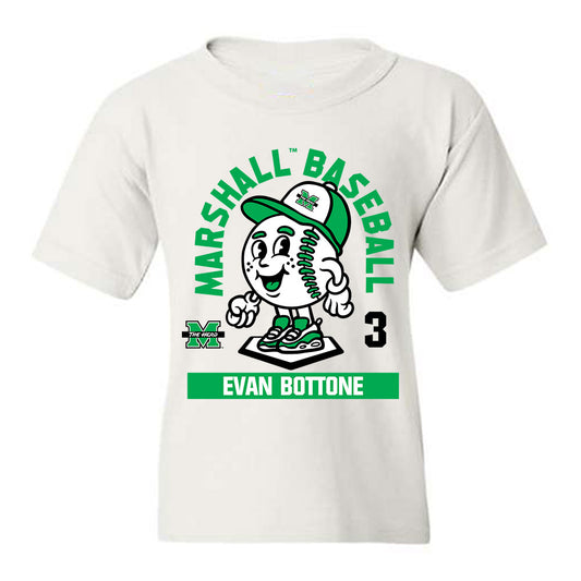 Marshall - NCAA Baseball : Evan Bottone - Fashion Shersey Youth T-Shirt-0