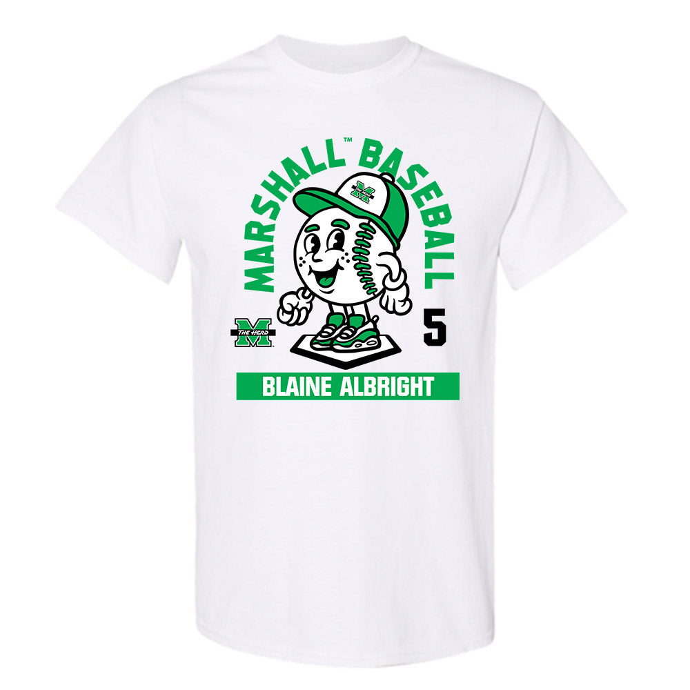 Marshall - NCAA Baseball : Blaine Albright - Fashion Shersey T-Shirt-0