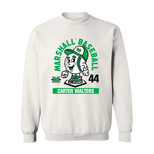 Marshall - NCAA Baseball : Carter Walters - Fashion Shersey Crewneck Sweatshirt-0
