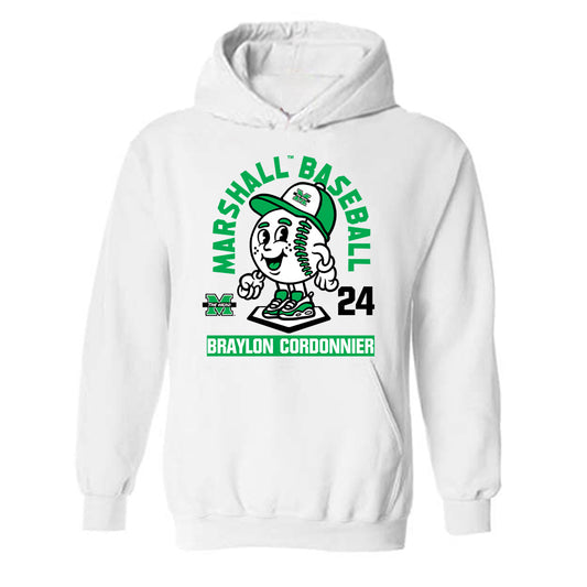Marshall - NCAA Baseball : Braylon Cordonnier - Fashion Shersey Hooded Sweatshirt-0