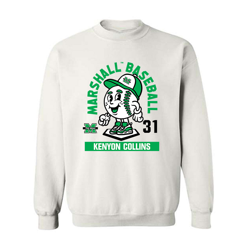 Marshall - NCAA Baseball : Kenyon Collins - Fashion Shersey Crewneck Sweatshirt-0