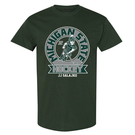 Michigan State - NCAA Men's Ice Hockey : Jj Salajko - Fashion Shersey T-Shirt-0