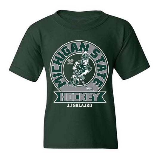 Michigan State - NCAA Men's Ice Hockey : Jj Salajko - Fashion Shersey Youth T-Shirt-0
