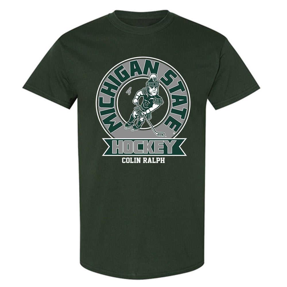 Michigan State - NCAA Men's Ice Hockey : Colin Ralph - Fashion Shersey T-Shirt-0