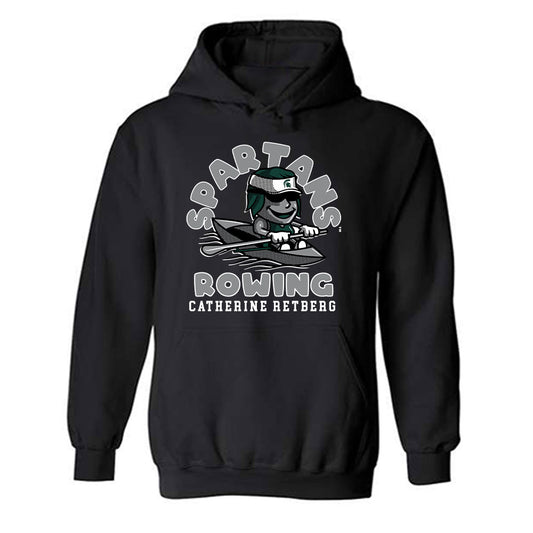Michigan State - NCAA Women's Rowing : Catherine Retberg - Fashion Shersey Hooded Sweatshirt-0