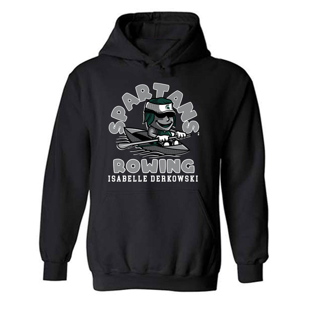 Michigan State - NCAA Women's Rowing : Isabelle Derkowski - Fashion Shersey Hooded Sweatshirt-0