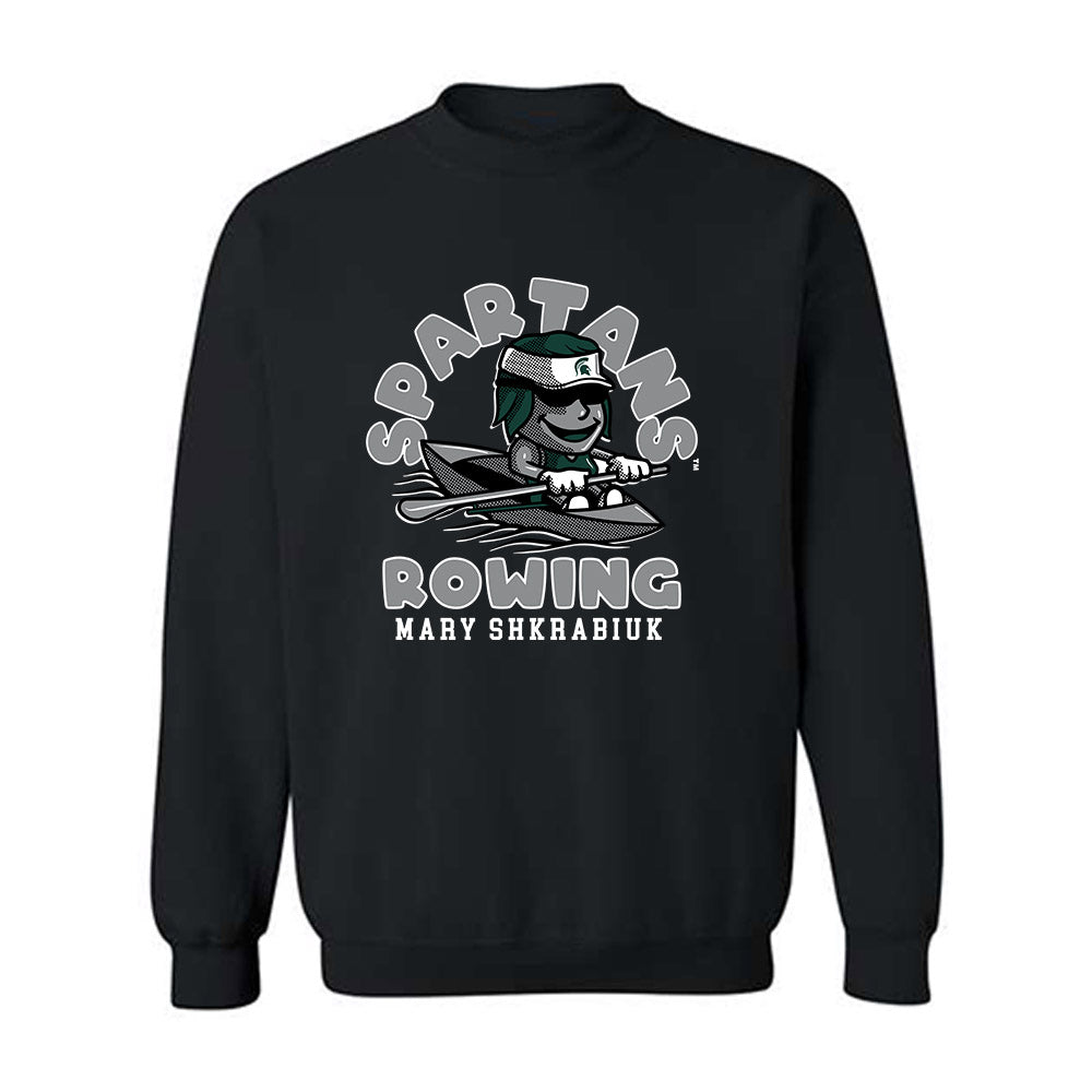 Michigan State - NCAA Women's Rowing : Mary Shkrabiuk - Fashion Shersey Crewneck Sweatshirt-0