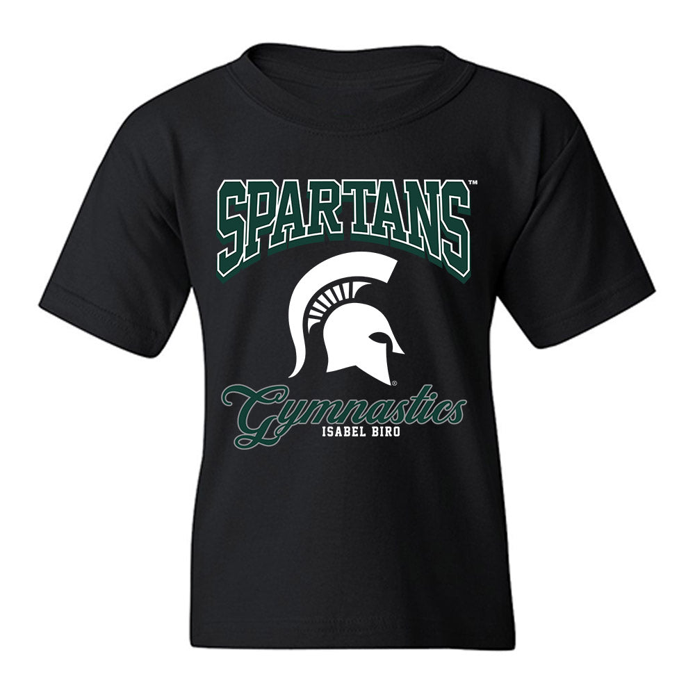 Michigan State - NCAA Women's Gymnastics : Isabel Biro - Fashion Shersey Youth T-Shirt-0