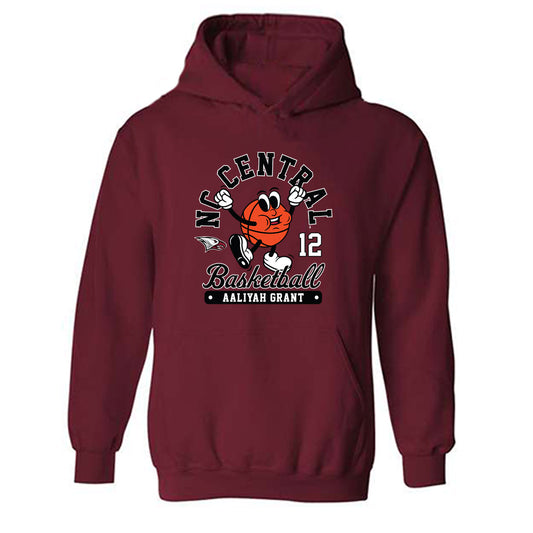 NCCU - NCAA Women's Basketball : Aaliyah Grant - Fashion Shersey Hooded Sweatshirt-0