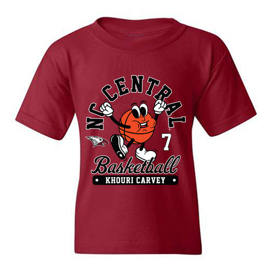 NCCU - NCAA Men's Basketball : Khouri Carvey - Fashion Shersey Youth T-Shirt-0