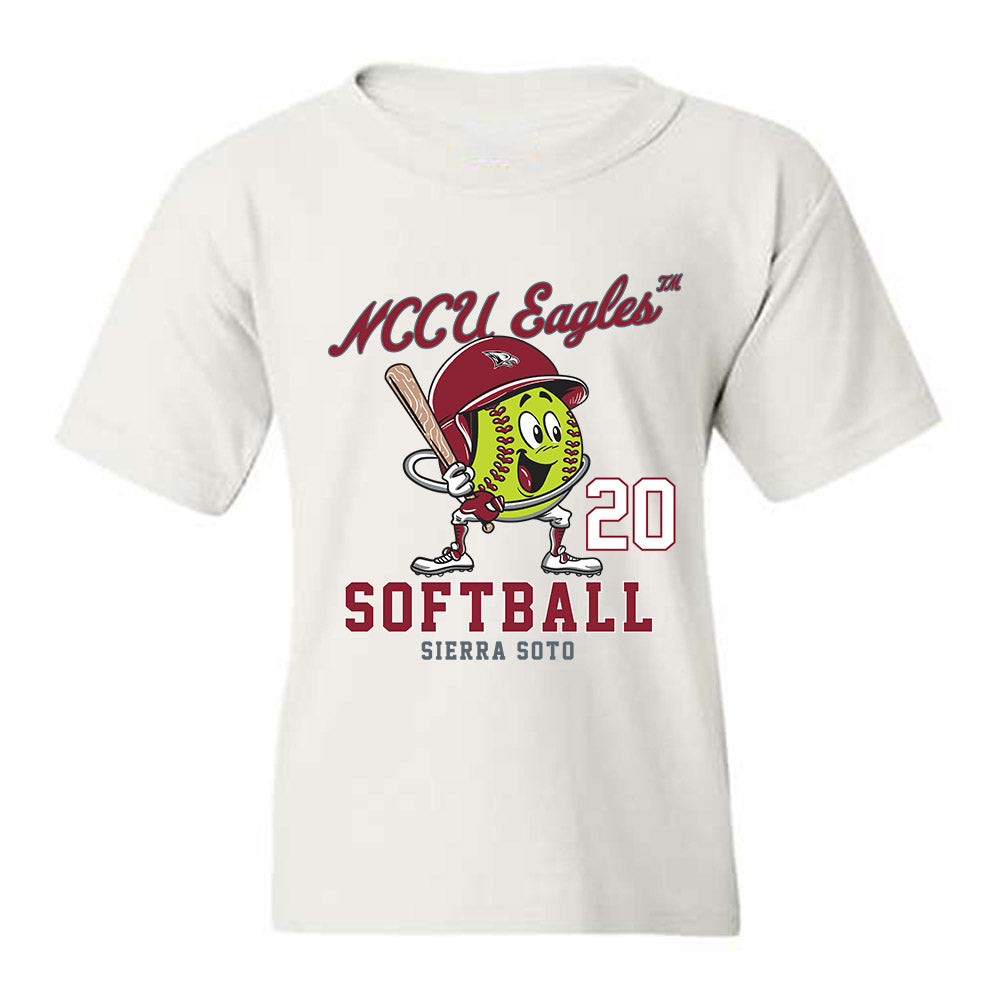 NCCU - NCAA Softball : Sierra Soto - Fashion Shersey Youth T-Shirt-0