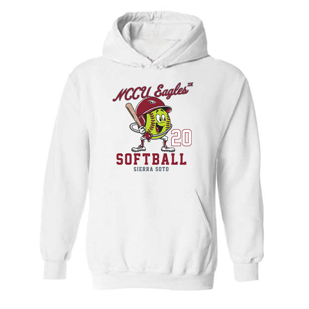 NCCU - NCAA Softball : Sierra Soto - Fashion Shersey Hooded Sweatshirt-0
