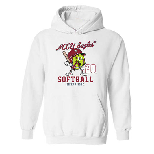 NCCU - NCAA Softball : Sierra Soto - Fashion Shersey Hooded Sweatshirt-0