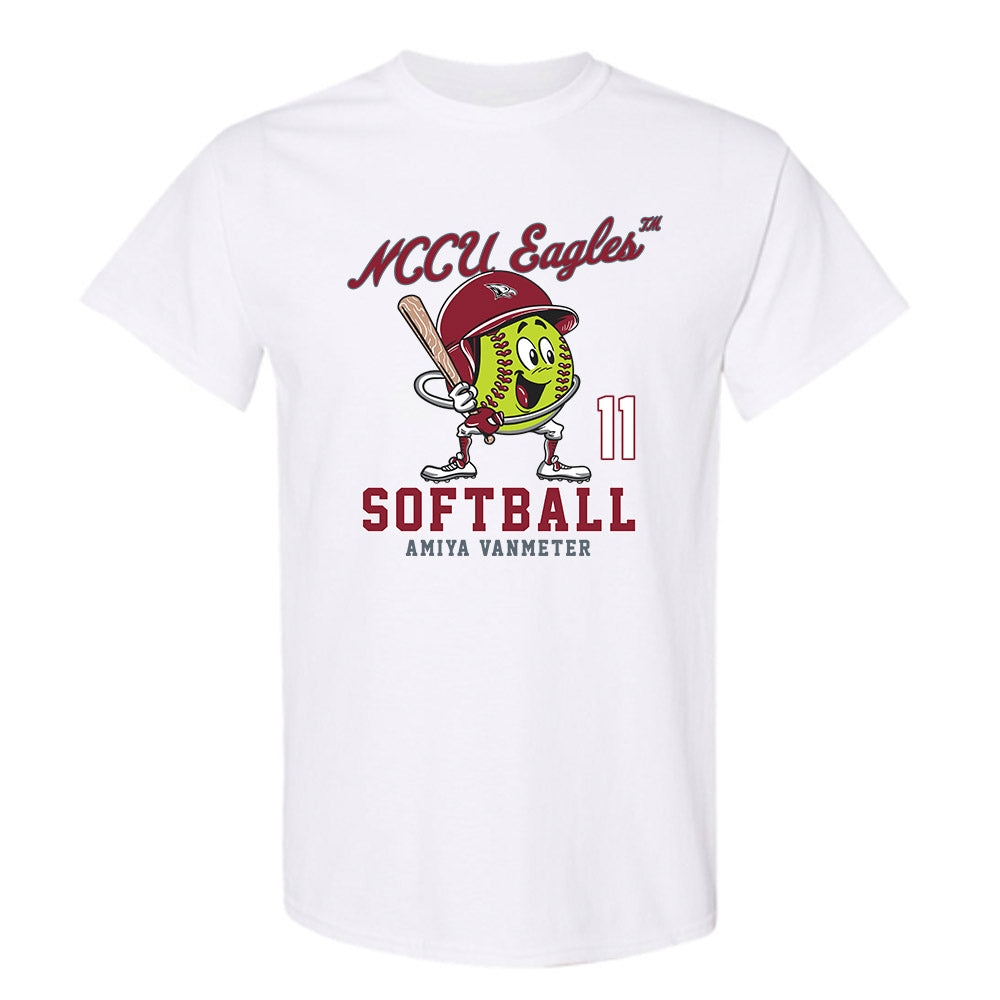 NCCU - NCAA Softball : Amiya VanMeter - Fashion Shersey T-Shirt-0