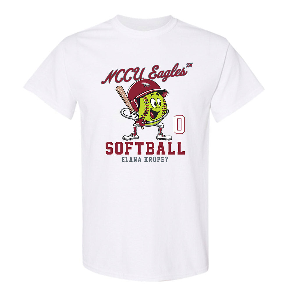 NCCU - NCAA Softball : Elana Krupey - Fashion Shersey T-Shirt-0