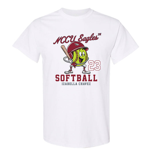 NCCU - NCAA Softball : Izabella Chavez - Fashion Shersey T-Shirt-0