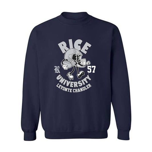 Rice - NCAA Football : Leyonte Chandler - Fashion Shersey Crewneck Sweatshirt-0