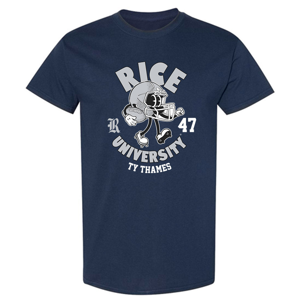 Rice - NCAA Football : Ty Thames - Fashion Shersey T-Shirt-0