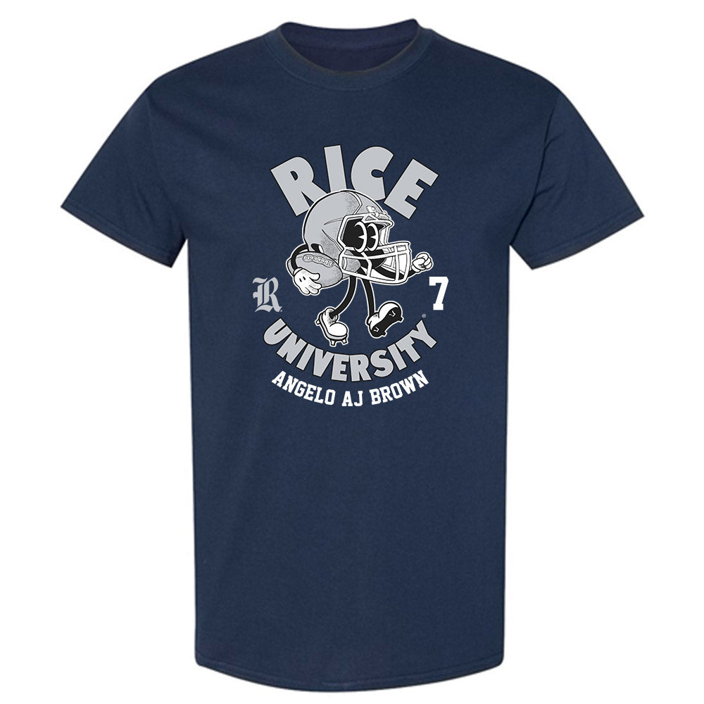 Rice - NCAA Football : Angelo "AJ" Brown - Fashion Shersey T-Shirt-0
