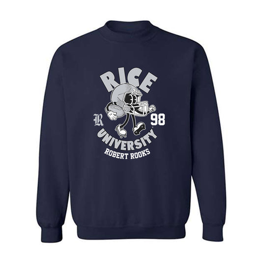 Rice - NCAA Football : Robert Rooks - Fashion Shersey Crewneck Sweatshirt-0