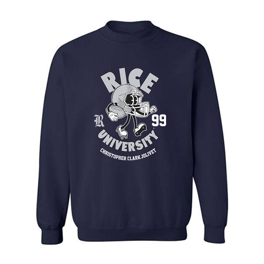 Rice - NCAA Football : Christopher Clark-Jolivet - Fashion Shersey Crewneck Sweatshirt-0