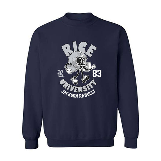 Rice - NCAA Football : Jackson Ranucci - Fashion Shersey Crewneck Sweatshirt-0