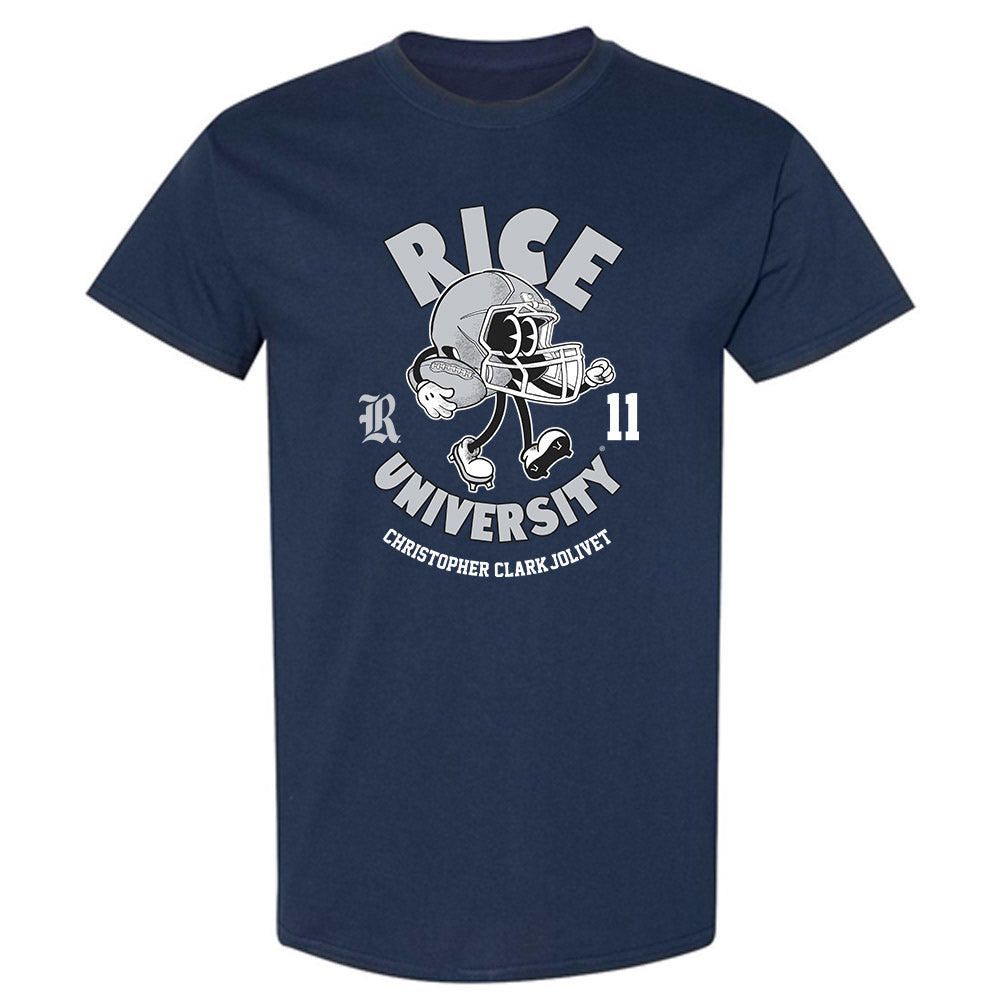 Rice - NCAA Football : Christopher Clark-Jolivet - Fashion Shersey T-Shirt-0