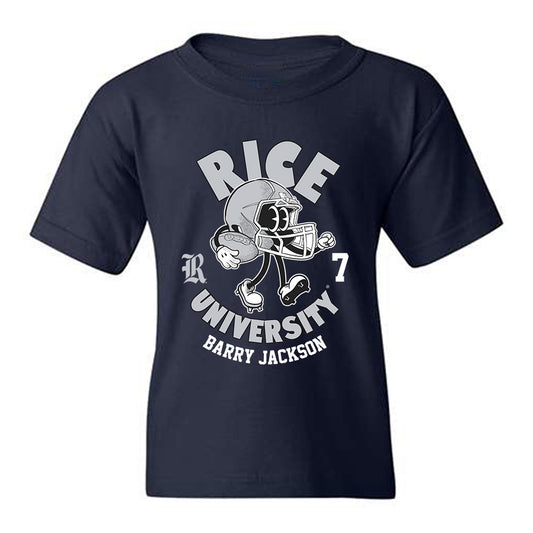 Rice - NCAA Football : Barry Jackson - Fashion Shersey Youth T-Shirt-0
