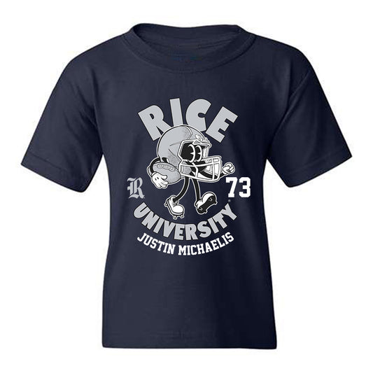 Rice - NCAA Football : Justin Michaelis - Fashion Shersey Youth T-Shirt-0
