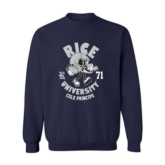 Rice - NCAA Football : Cole Principe - Fashion Shersey Crewneck Sweatshirt-0