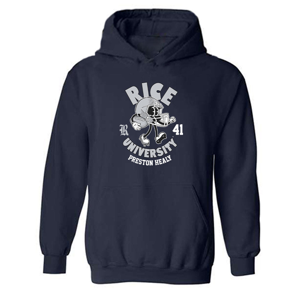 Rice - NCAA Football : Preston Healy - Fashion Shersey Hooded Sweatshirt-0