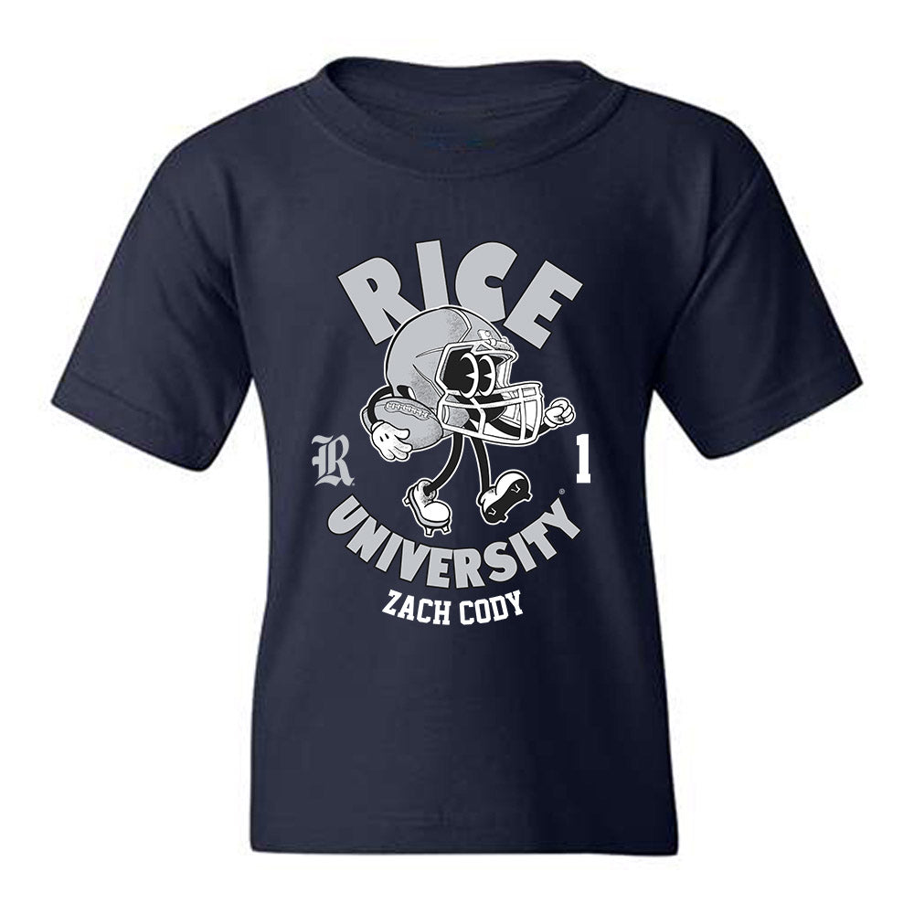 Rice - NCAA Football : Zach Cody - Fashion Shersey Youth T-Shirt-0