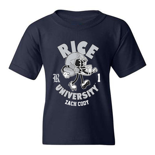 Rice - NCAA Football : Zach Cody - Fashion Shersey Youth T-Shirt-0