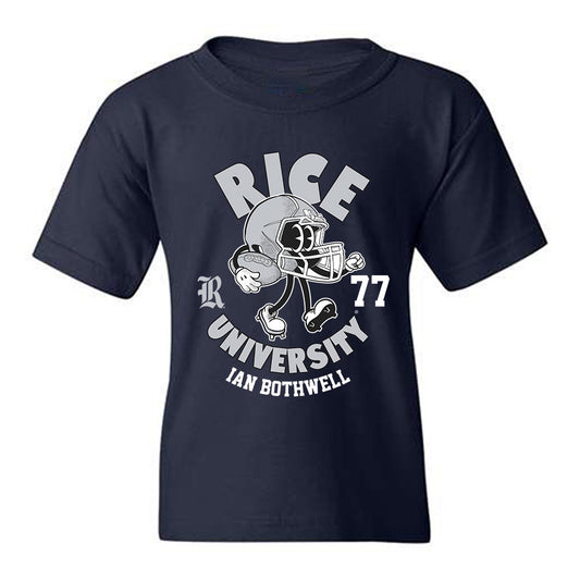 Rice - NCAA Football : Ian Bothwell - Fashion Shersey Youth T-Shirt-0
