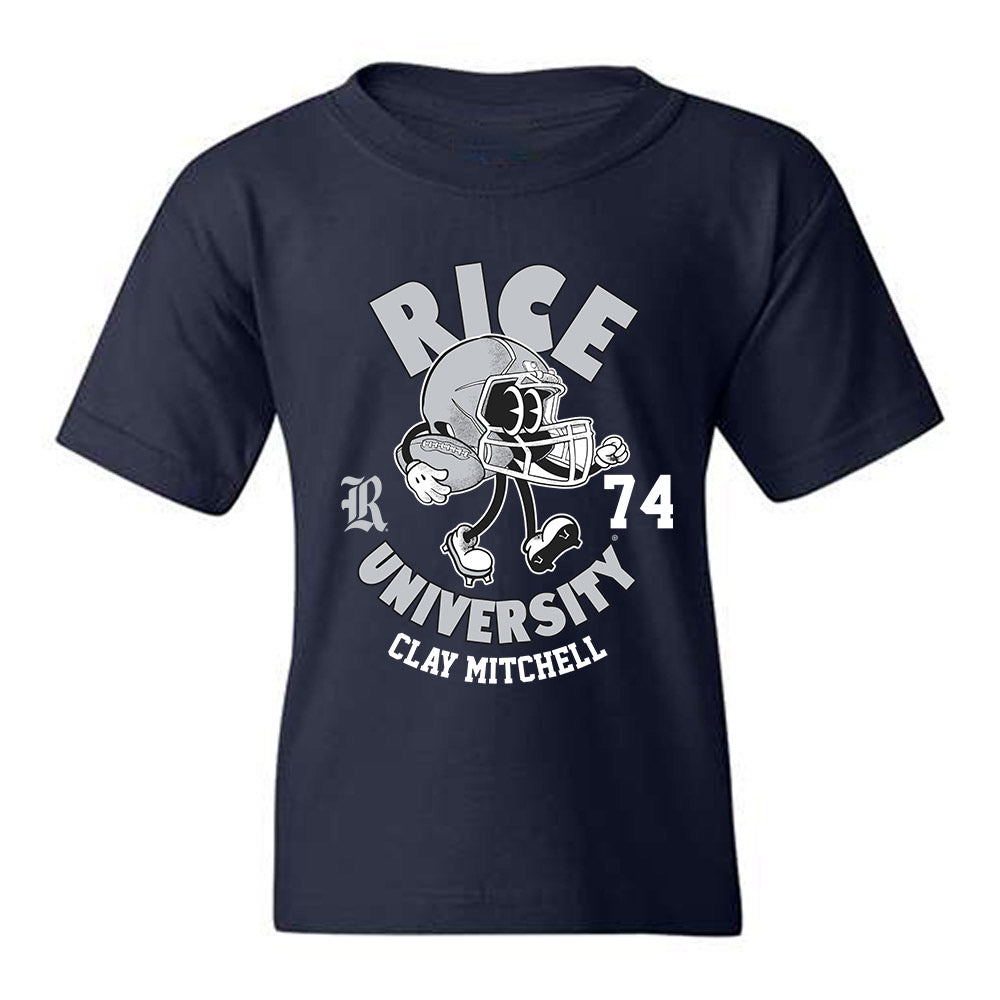 Rice - NCAA Football : Clay Mitchell - Fashion Shersey Youth T-Shirt-0
