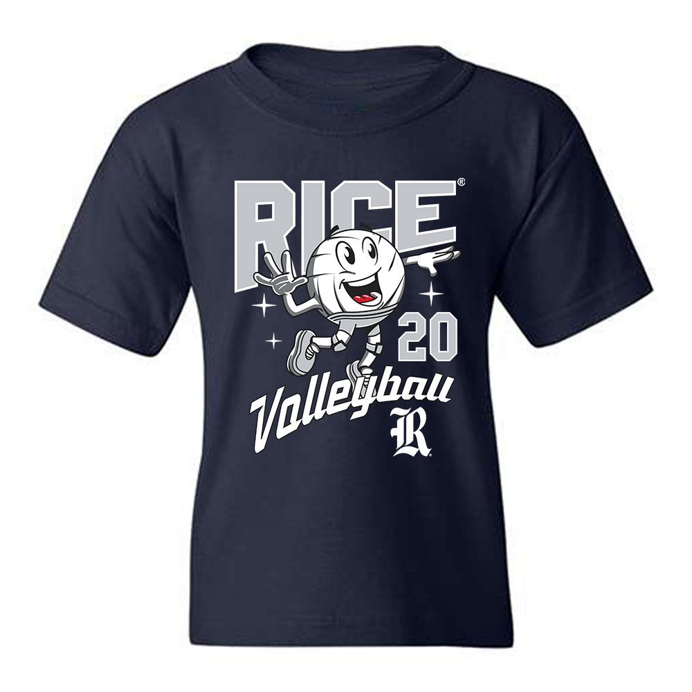 Rice - NCAA Women's Volleyball : Aaliyah Smith - Fashion Shersey Youth T-Shirt-0