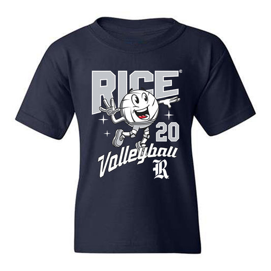 Rice - NCAA Women's Volleyball : Aaliyah Smith - Fashion Shersey Youth T-Shirt-0