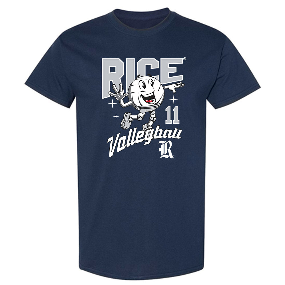 Rice - NCAA Women's Volleyball : Ellie Schneider - Fashion Shersey T-Shirt-0