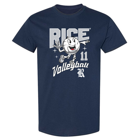 Rice - NCAA Women's Volleyball : Ellie Schneider - Fashion Shersey T-Shirt-0