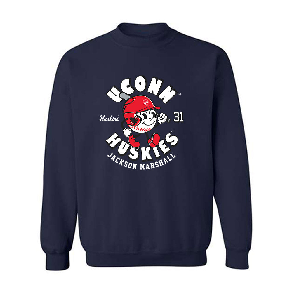 UConn - NCAA Baseball : Jackson Marshall - Fashion Shersey Crewneck Sweatshirt-0