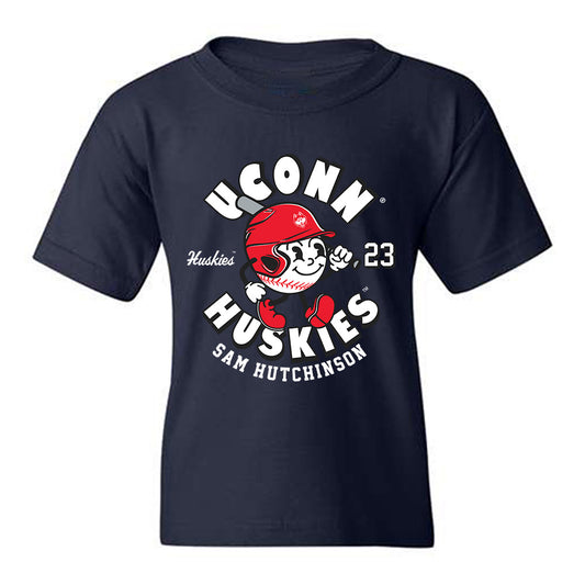 UConn - NCAA Baseball : Sam Hutchinson - Fashion Shersey Youth T-Shirt-0