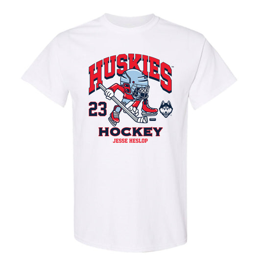 UConn - NCAA Men's Ice Hockey : Jesse Heslop - Fashion Shersey T-Shirt-0