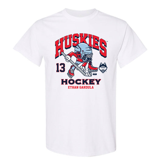 UConn - NCAA Men's Ice Hockey : Ethan Gardula - Fashion Shersey T-Shirt-0