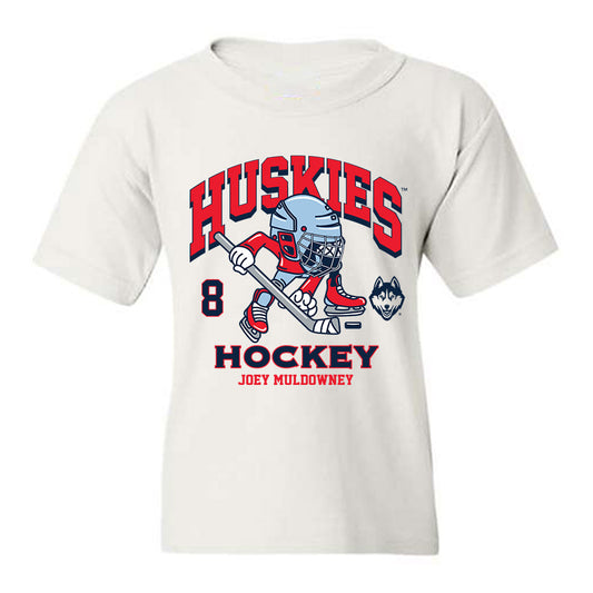 UConn - NCAA Men's Ice Hockey : Joey Muldowney - Fashion Shersey Youth T-Shirt-0