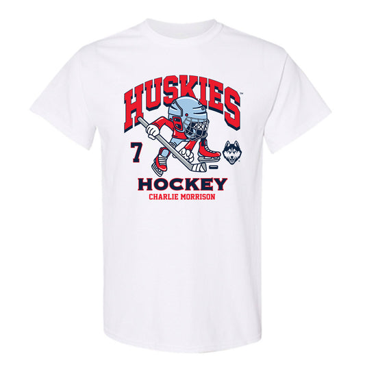 UConn - NCAA Men's Ice Hockey : Charlie Morrison - Fashion Shersey T-Shirt-0