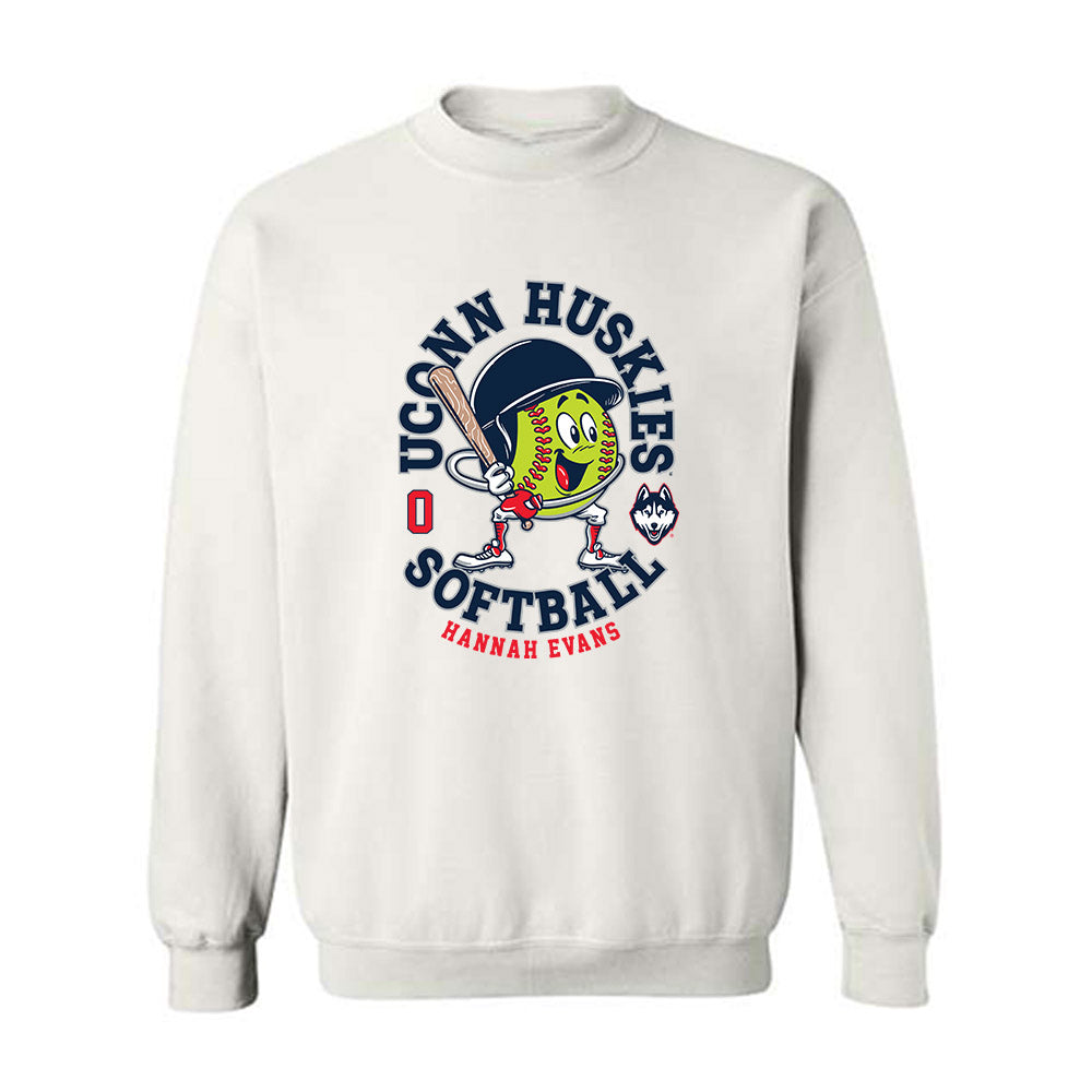 UConn - NCAA Softball : Hannah Evans - Fashion Shersey Crewneck Sweatshirt-0