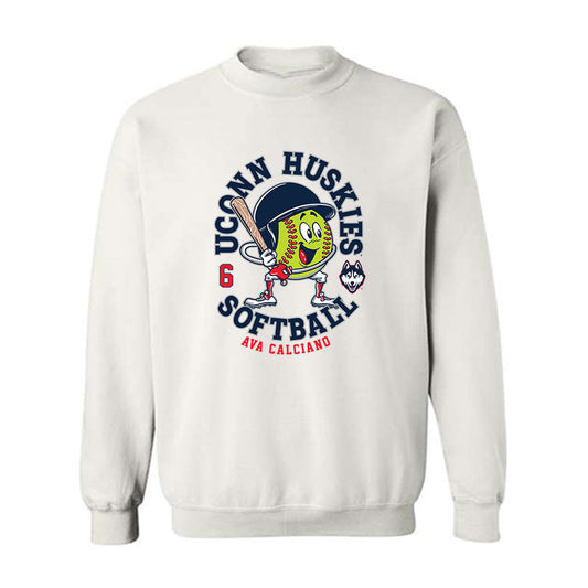 UConn - NCAA Softball : Ava Calciano - Fashion Shersey Crewneck Sweatshirt-0